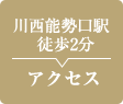 川西能勢口駅徒歩2分　アクセス